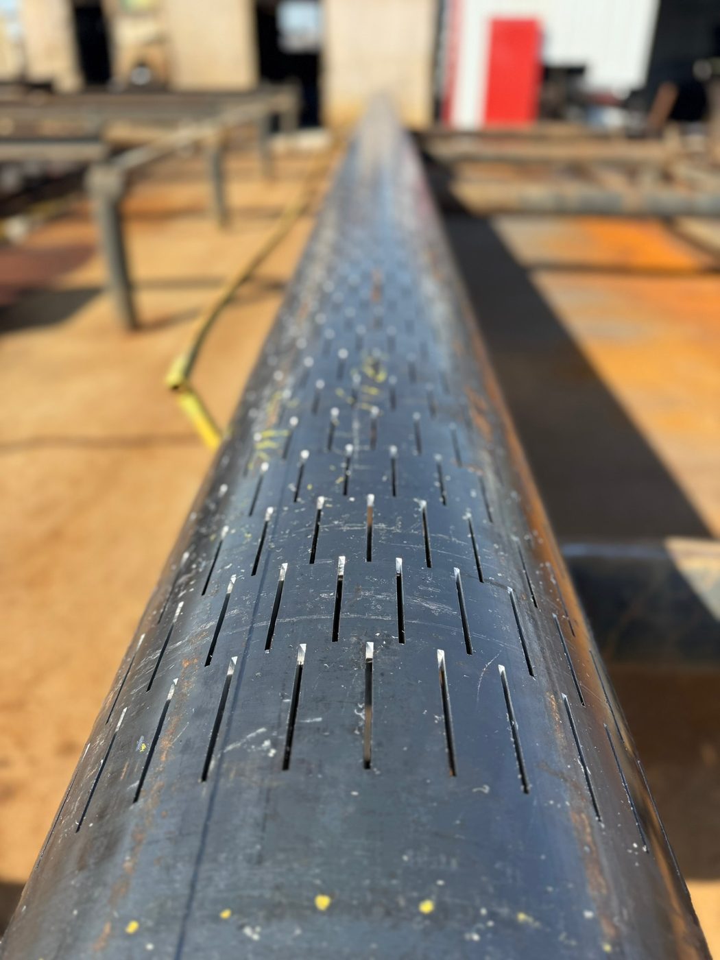Slotted casing for geothermal wells machined at B&B Pipe